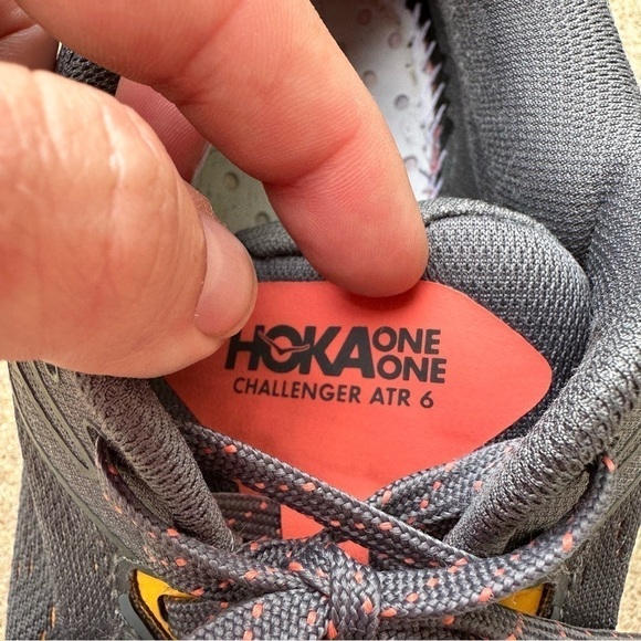 Hoka Challenger ATR 6 Sneaker Mens Size 9.5 Gray Orange - Picture 11 of 11
